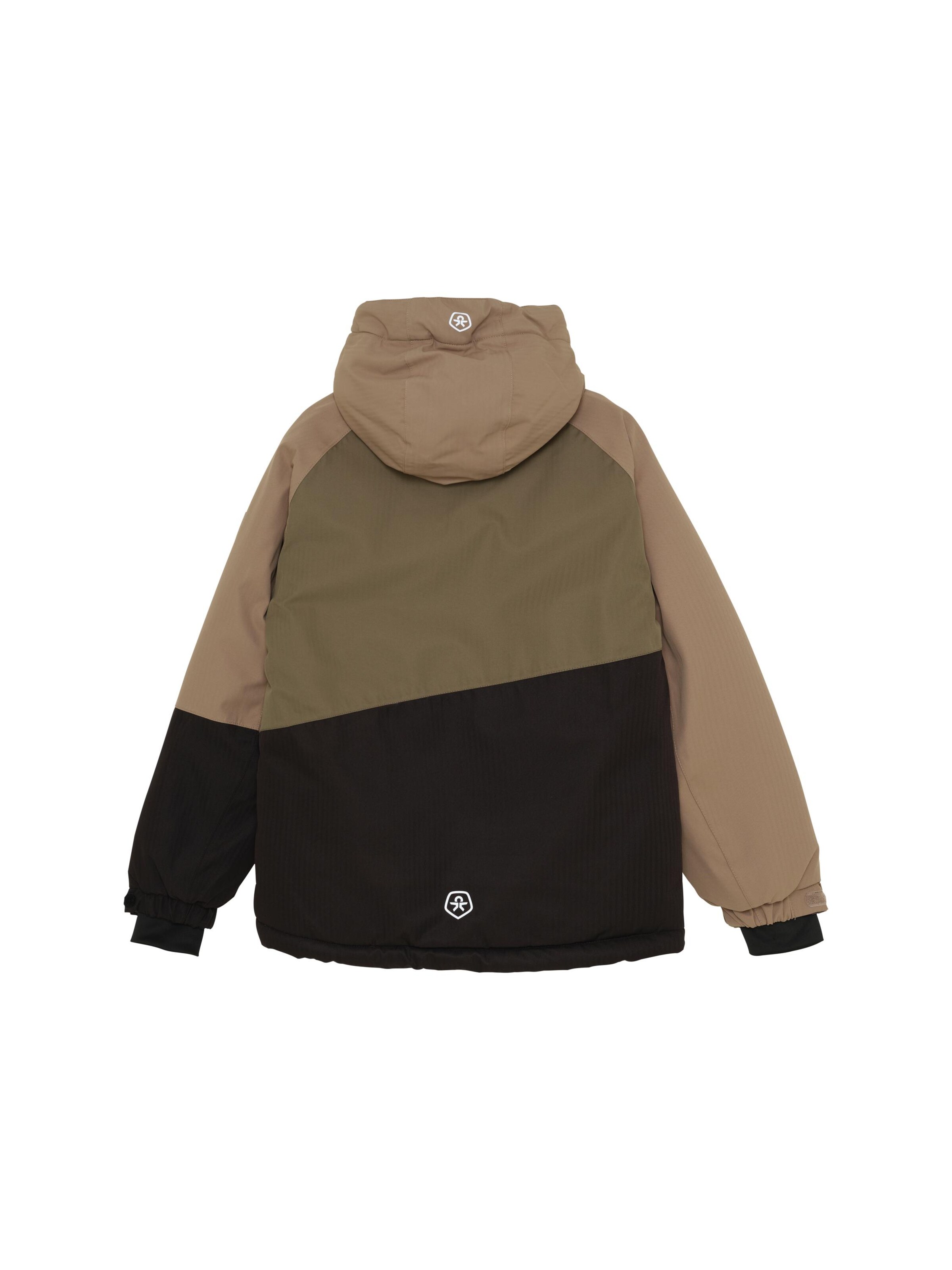 COLOR KIDS Winter Jacket ' COSki Jacket - Colorblock ' in Brown