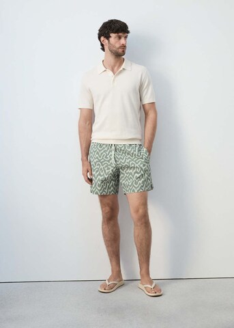 MANGO MAN Board Shorts 'Camu' in Green