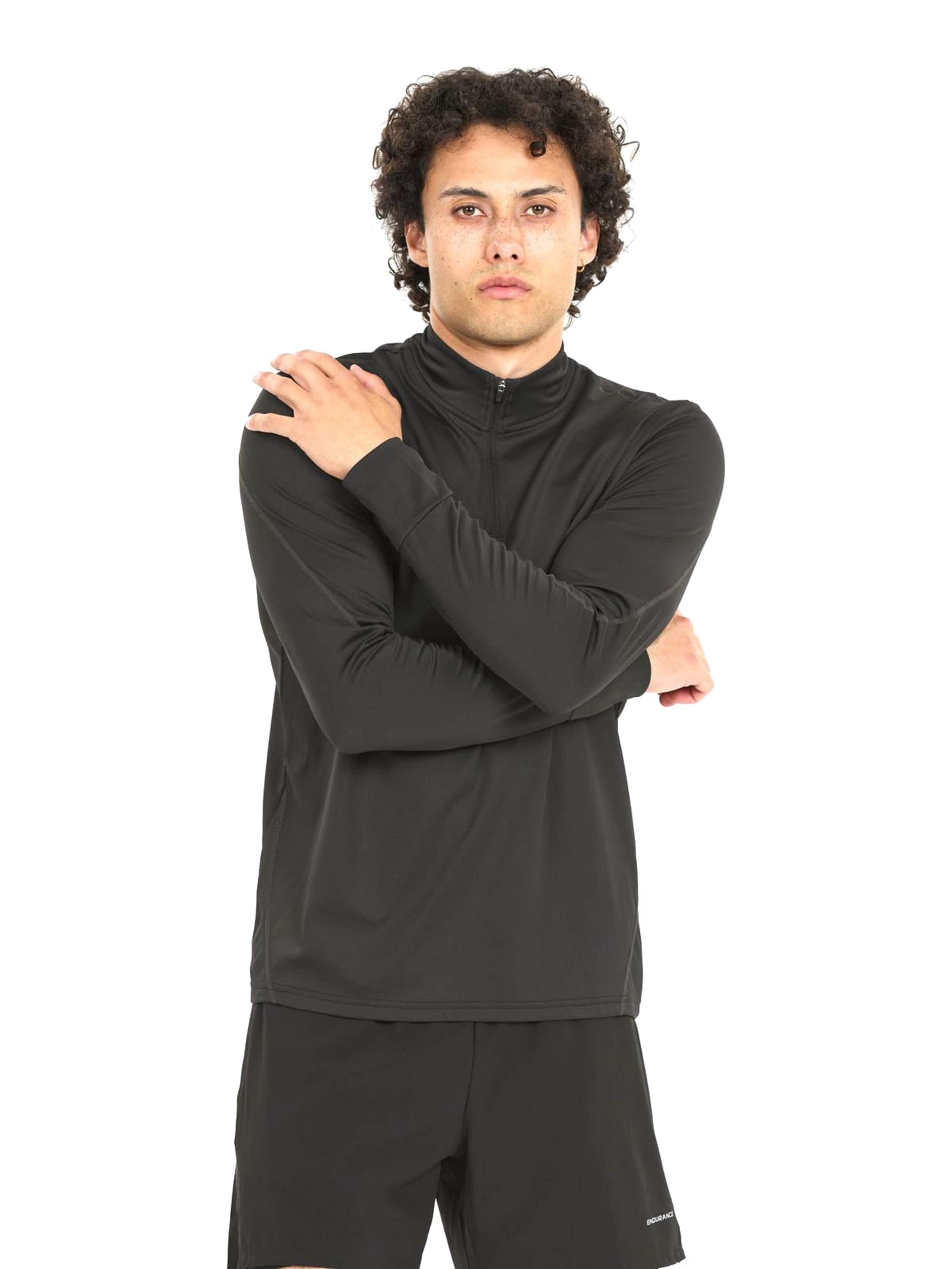 Pull-over 'Etan M Midlayer' ENDURANCE en noir : devant