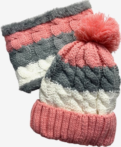 Kumixi Mütze 'Set: Mütze & Loop Schal' in apricot, Produktansicht