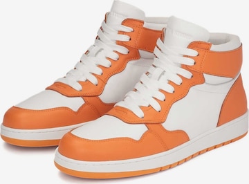 Kazar Studio High-Top Sneakers in Orange