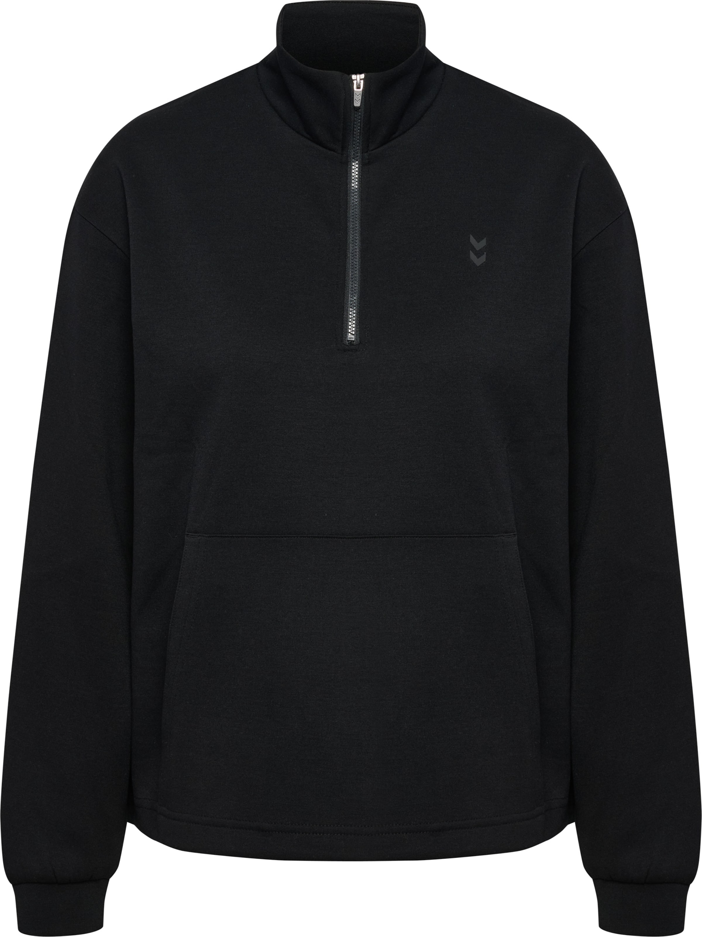 Hummel Sportief sweatshirt in Zwart: voorkant