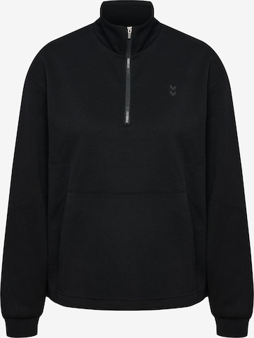 Hummel Sportief sweatshirt in Zwart: voorkant