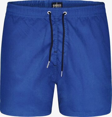 Happy Shorts Board Shorts ' Simple ' in Blue: front