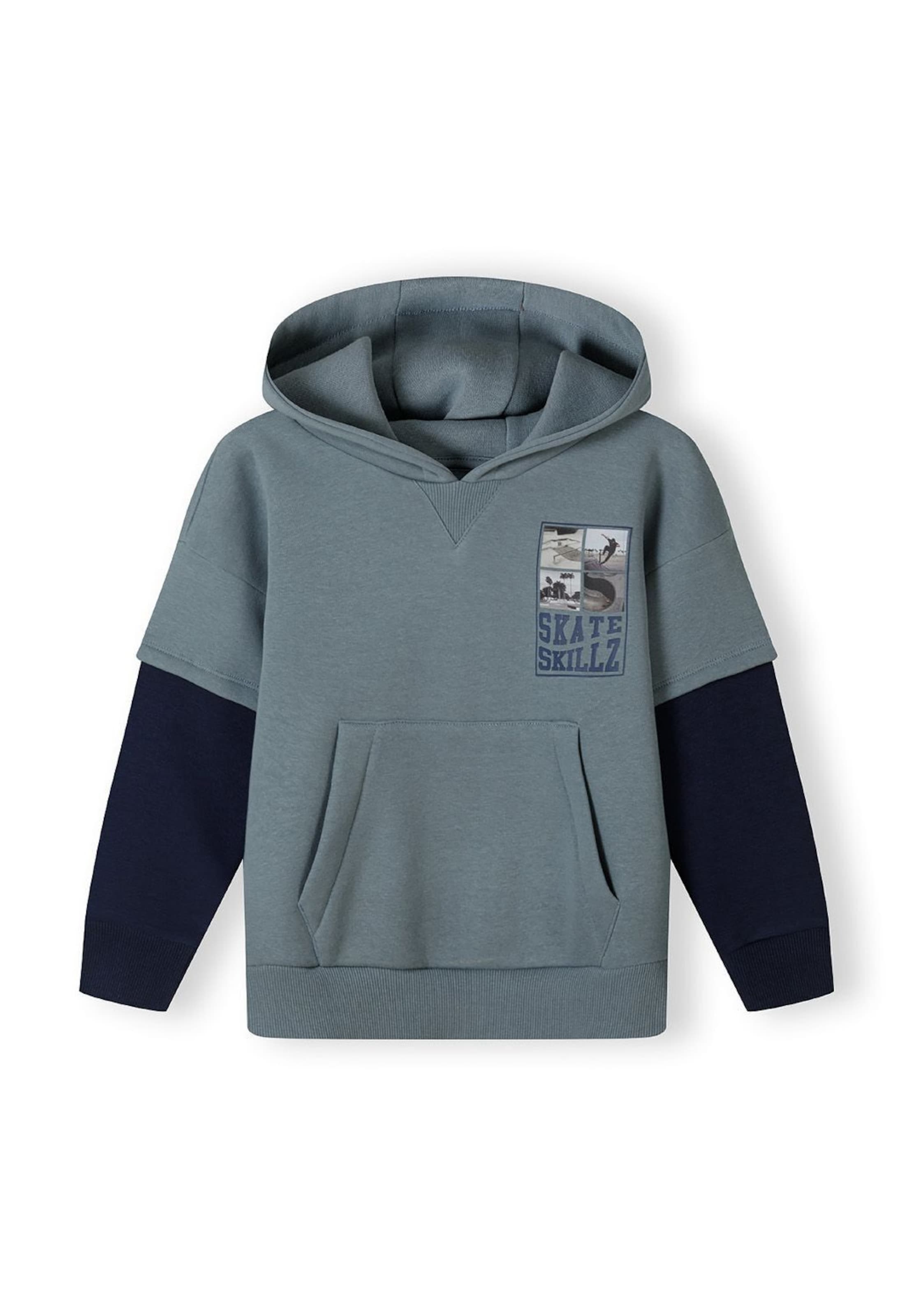 MINOTI Sweatshirt in Blauw: voorkant