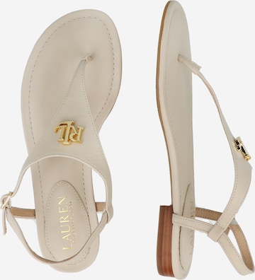 Lauren Ralph Lauren T-bar sandals 'ELLINGTON' in Beige