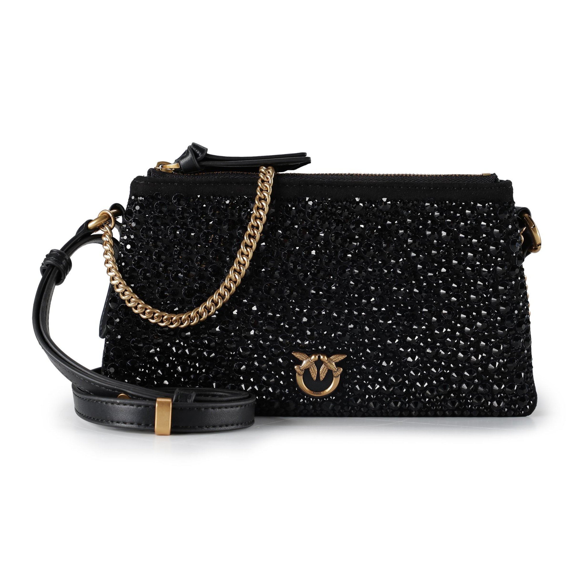 PINKO Schoudertas in Zwart: voorkant