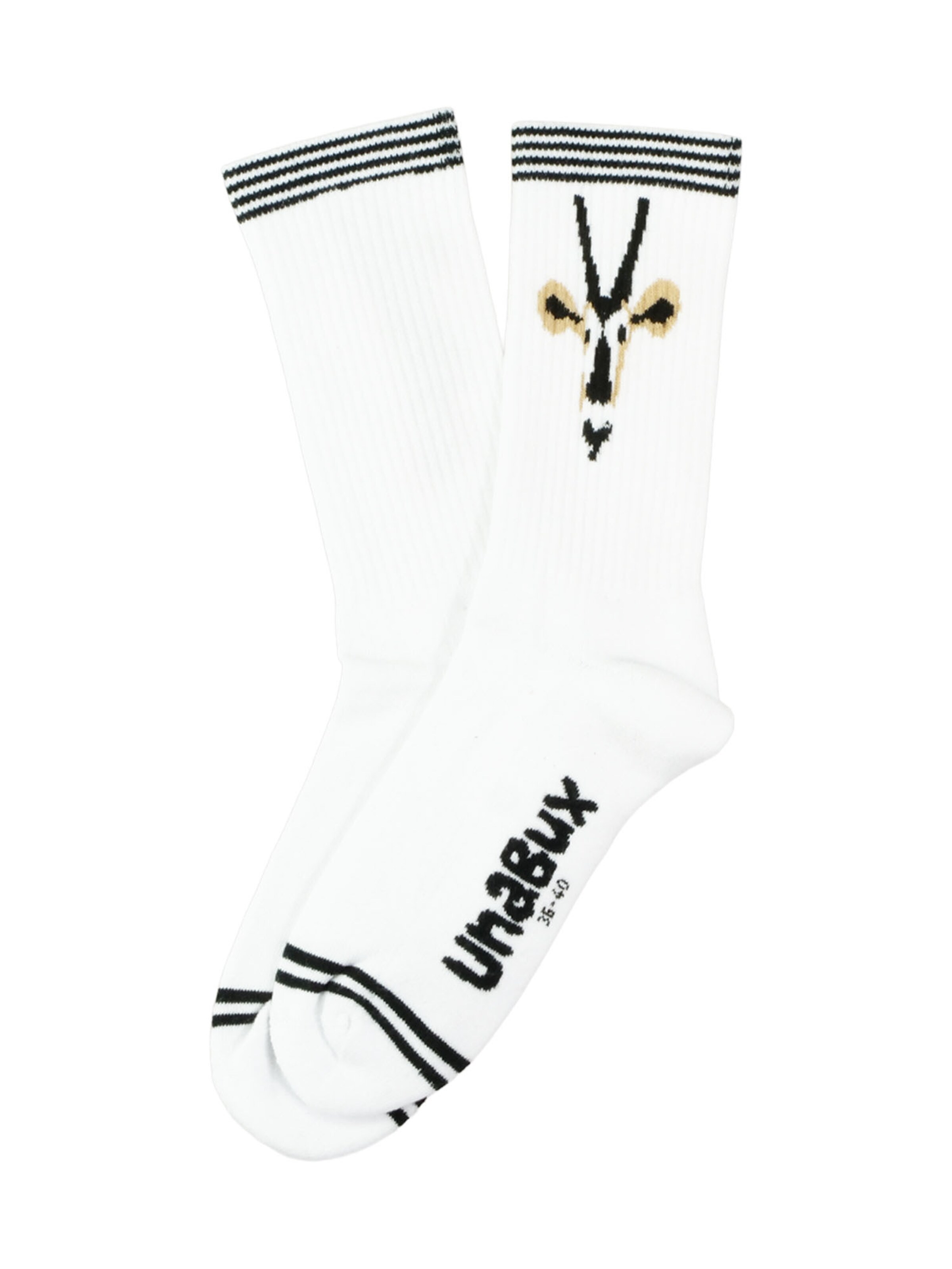 Chaussettes 'Touchdown' UNABUX en blanc