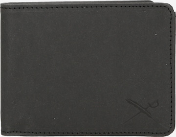 Iriedaily Wallet in Black: front