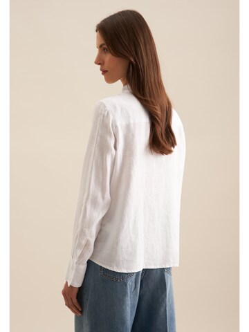 SEIDENSTICKER Blouse 'Schwarze Rose' in Wit