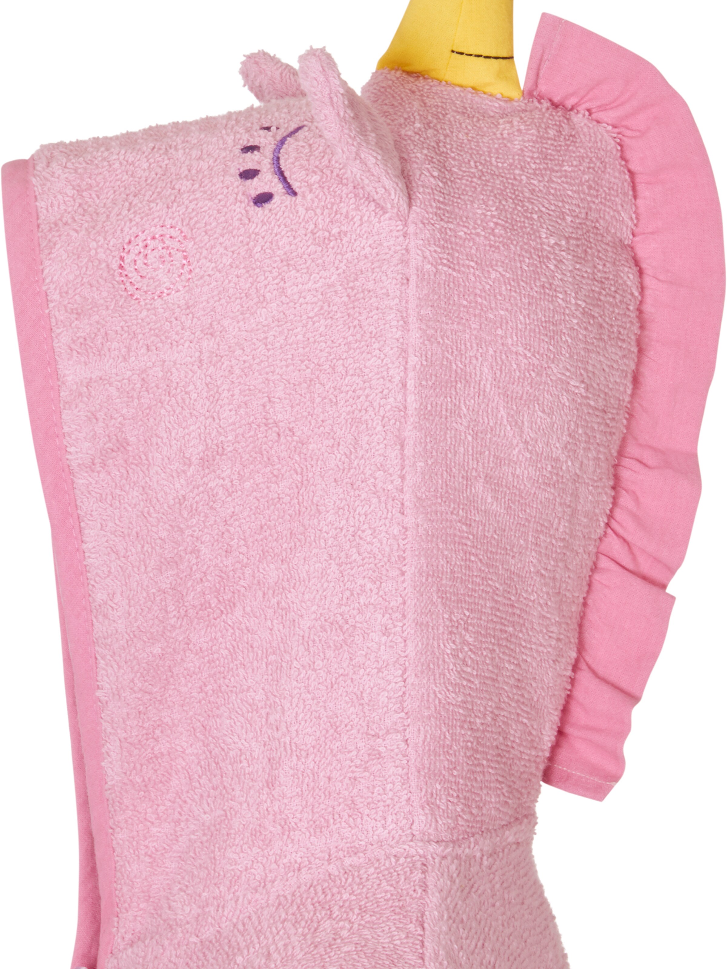 PLAYSHOES Банный халат 'Einhorn' в Ярко-розовый