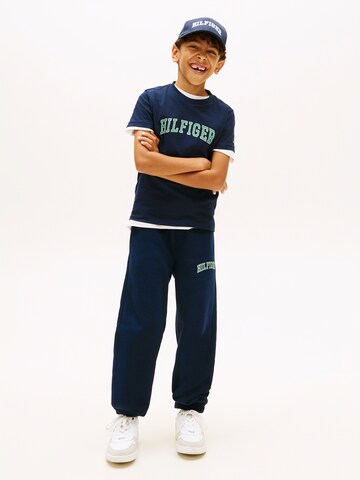 mėlyna TOMMY HILFIGER Marškinėliai 'VARSITY'