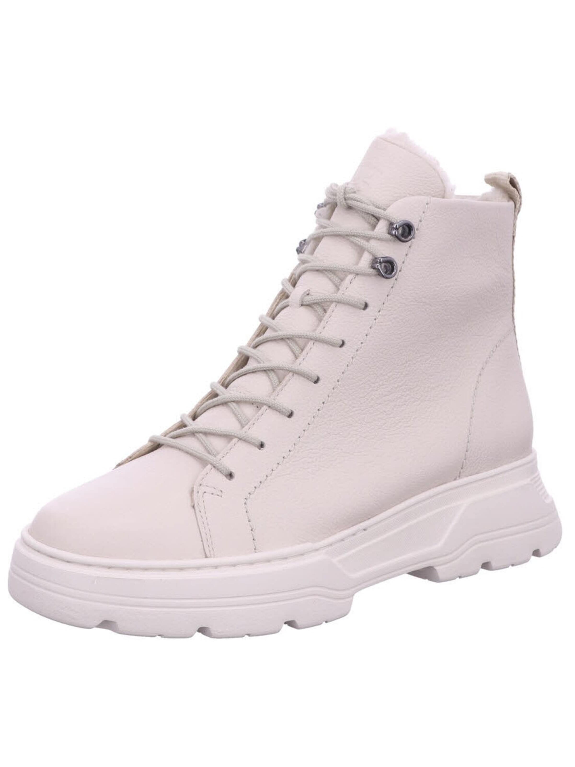 Paul Green - Botas con cordones 'Stiefelette Damen 5497-048 Echtleder in beige' en beige: frente