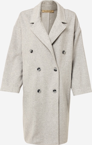 Smith&Soul Ανοιξιάτικο και φθινοπωρινό παλτό σε ασημί: μπροστά