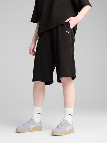 PUMA Loose fit Trousers 'WARDROBE ESS' in Black: front
