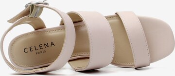 Celena Sandalen met riem 'Charlyn' in Beige