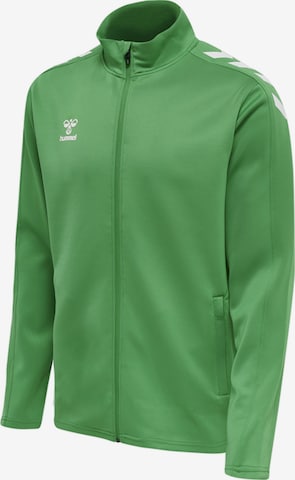 Hummel Sports sweat jacket in Green