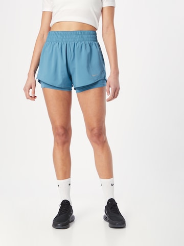 NIKE Regular Sportbroek in Blauw: voorkant