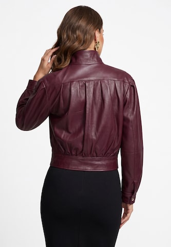 Veste mi-saison faina en rouge