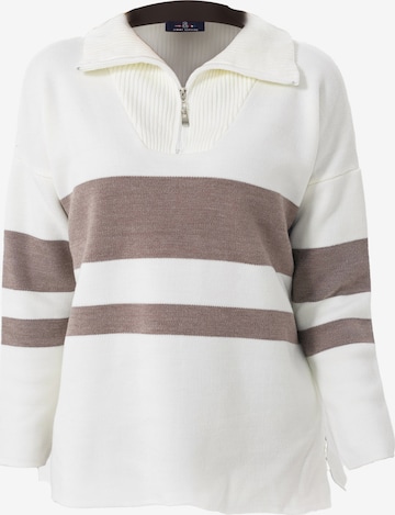 Jimmy Sanders Sweater in White: front