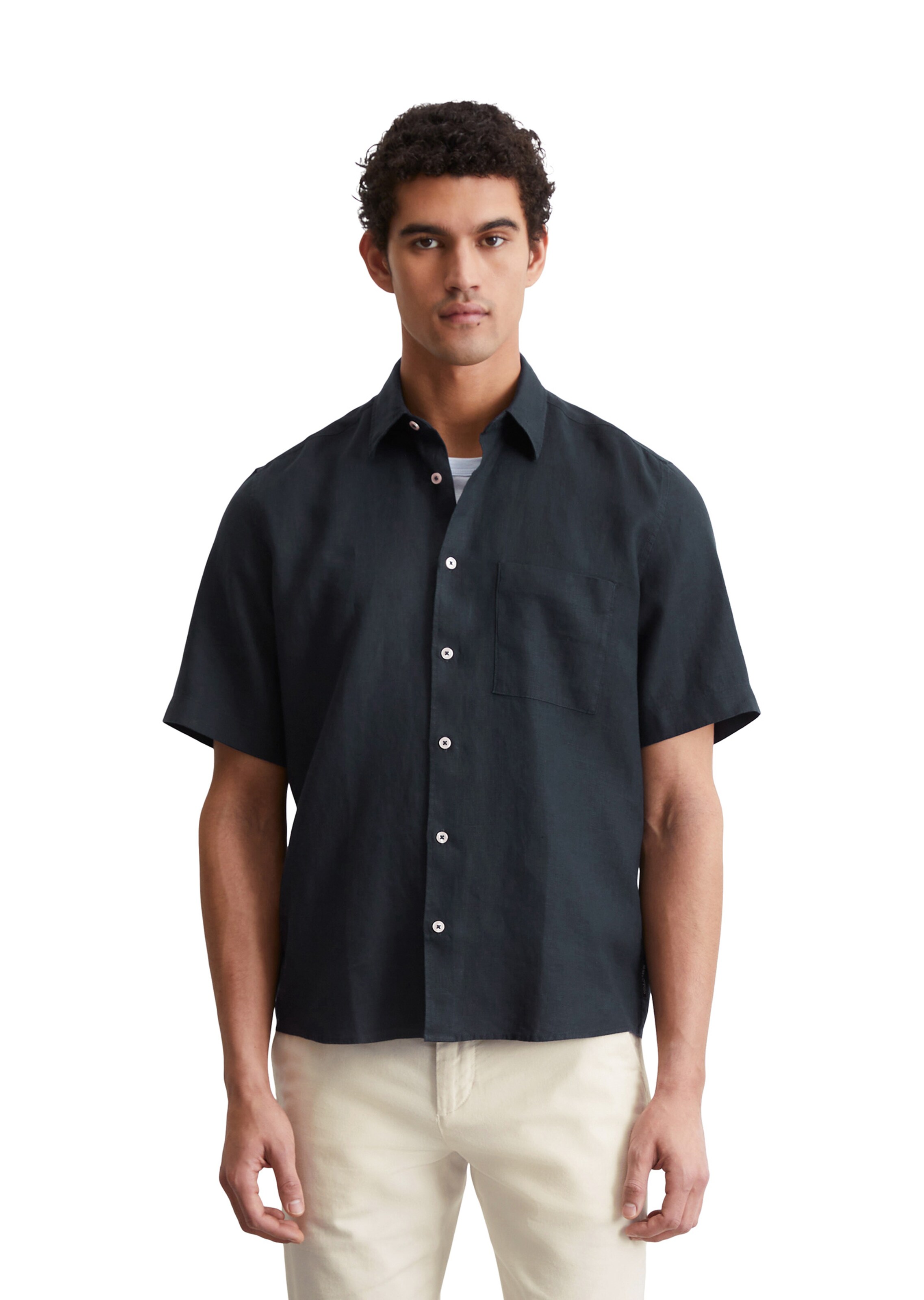Marc O'Polo Regular fit Button Up Shirt in Blue: front
