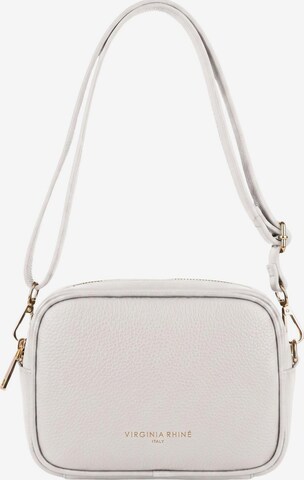 Borsa a tracolla 'Borsa a Tracolla Pelle Genuina 20x15 cm Virginia Rhinè' di Virginia Rhinè in bianco: frontale