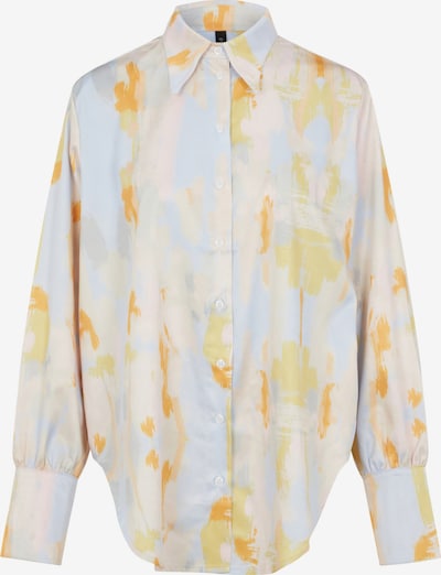 Y.A.S Bluse 'Pastila' in kitt / hellblau / gelb / orange / rosa, Produktansicht