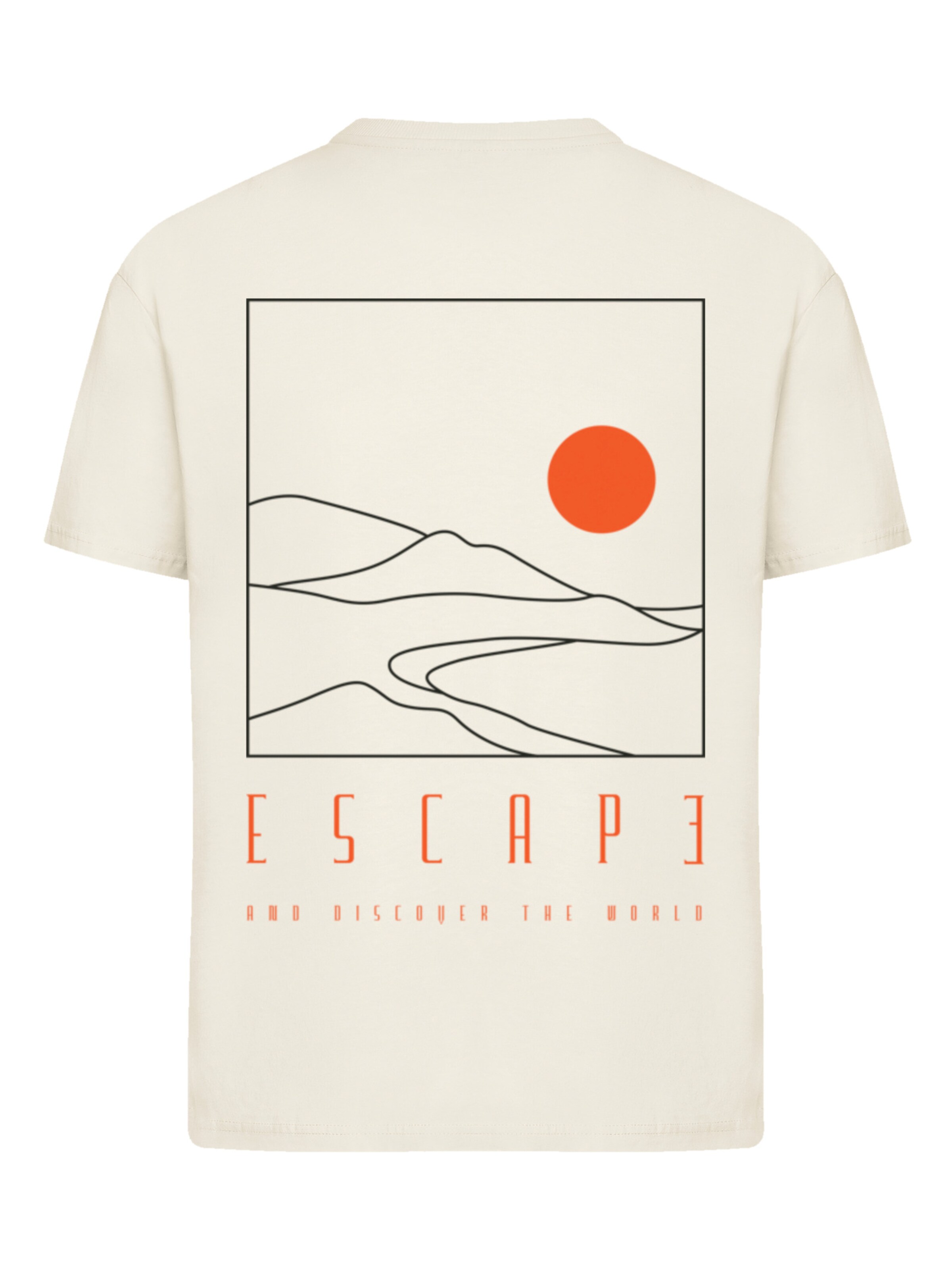 F4NT4STIC Shirt 'Escape Discover the World Landscape' in Beige