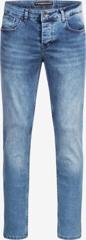 Alessandro Salvarini Slimfit Jeans 'Genova' in Blauw: voorkant