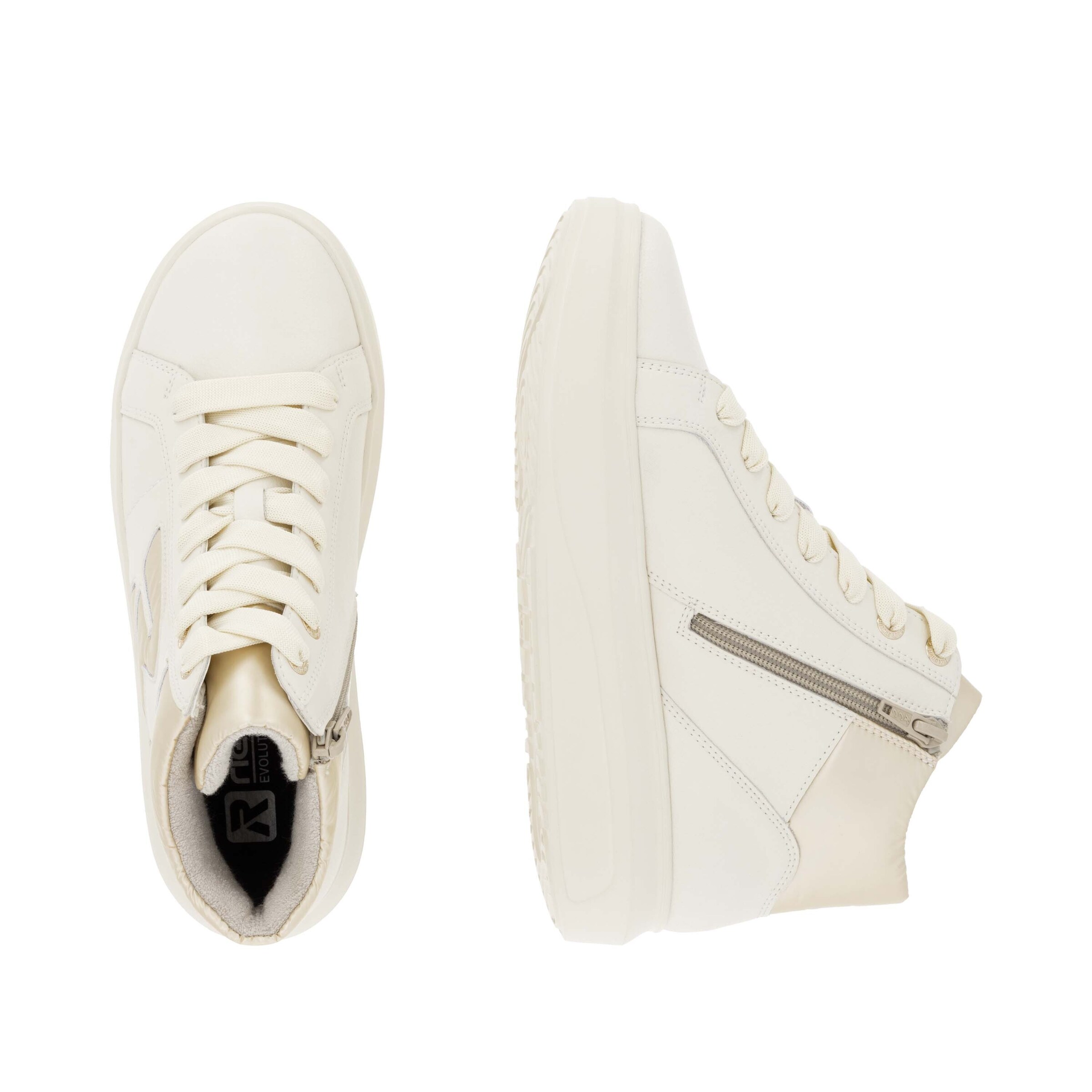 Baskets hautes ' W1270 ' Rieker Sport en beige