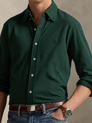 Polo Ralph Lauren Средняя посадка Рубашка в Зеленый