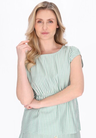 Chemisier 'Casual' Usha en vert : devant
