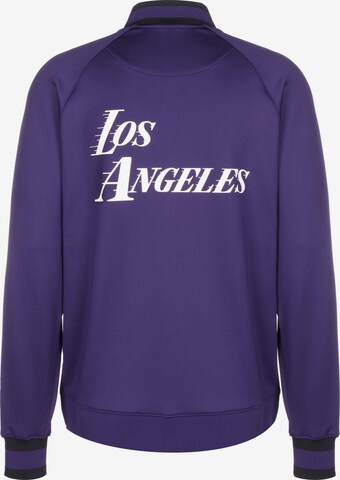 NIKE Athletic Zip-Up Hoodie in Purple