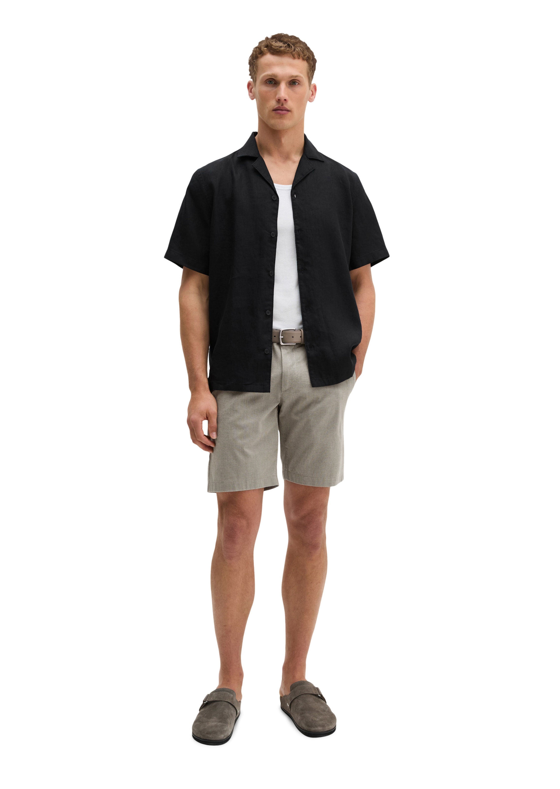 Marc O'Polo Regular fit Button Up Shirt in Black