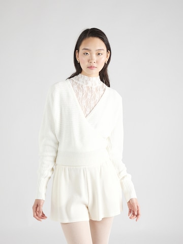 Pull-over 'NINA' ONLY en blanc : devant