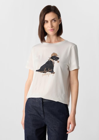 T-shirt COMMA en blanc : devant