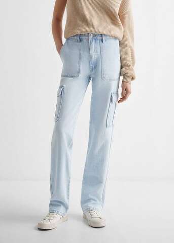 MANGO TEEN Regular Jeans 'Cargost' in Blue: front