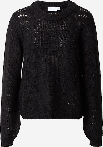 VILA Пуловер 'CHAI' в черно: отпред