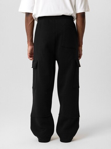 Wide Leg Pantalon cargo 'Ruan' Dandalo en noir