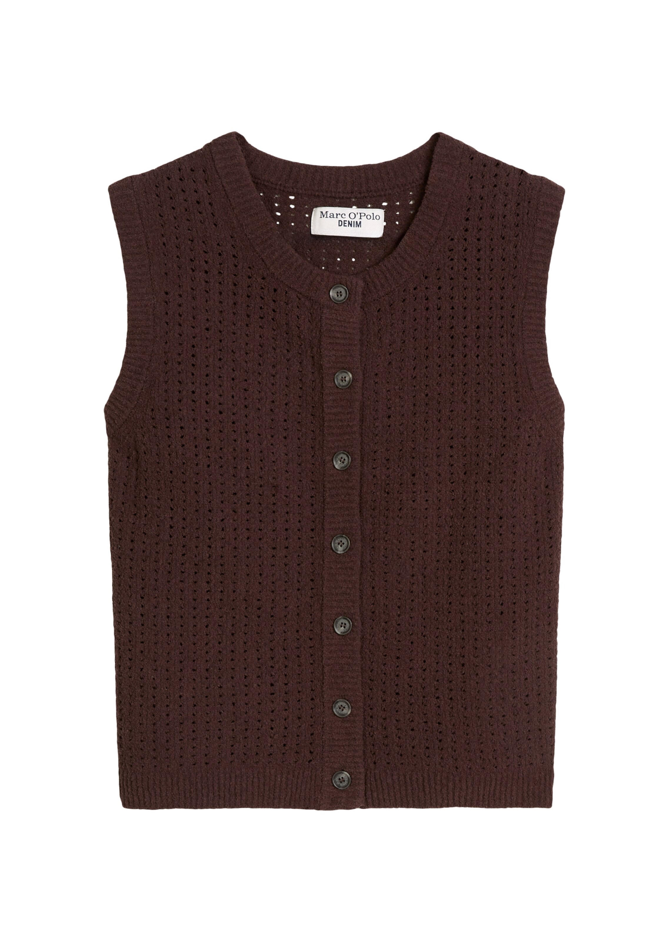 Marc O'Polo DENIM Gebreid vest in Rood: voorkant
