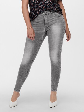 ONLY Carmakoma - Skinny Vaquero 'Sally' en gris: frente