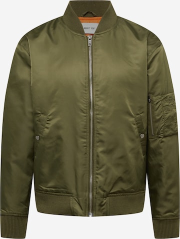 ABOUT YOU Between-Season Jacket 'Levin' in Green: front