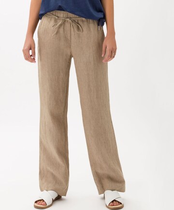 BRAX Loose fit Pants 'Farina' in Brown: front
