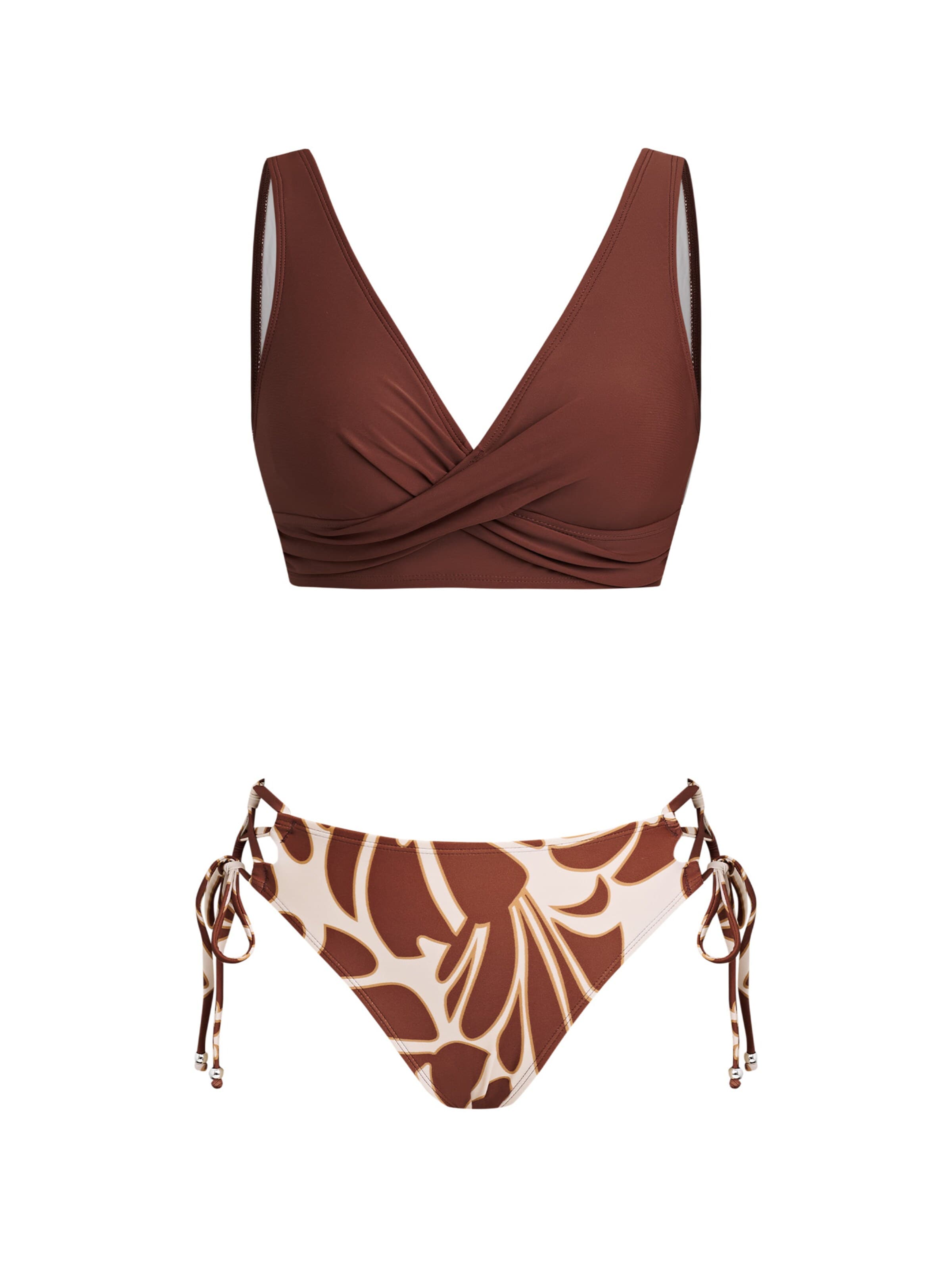 Cupshe Klassisch Bikini 'CAA12C4G003VV'‌‌‌‌‌‌‌‌‌ in Braun