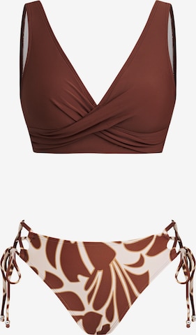 Cupshe Bikini 'CAA12C4G003VV' in Brown: front