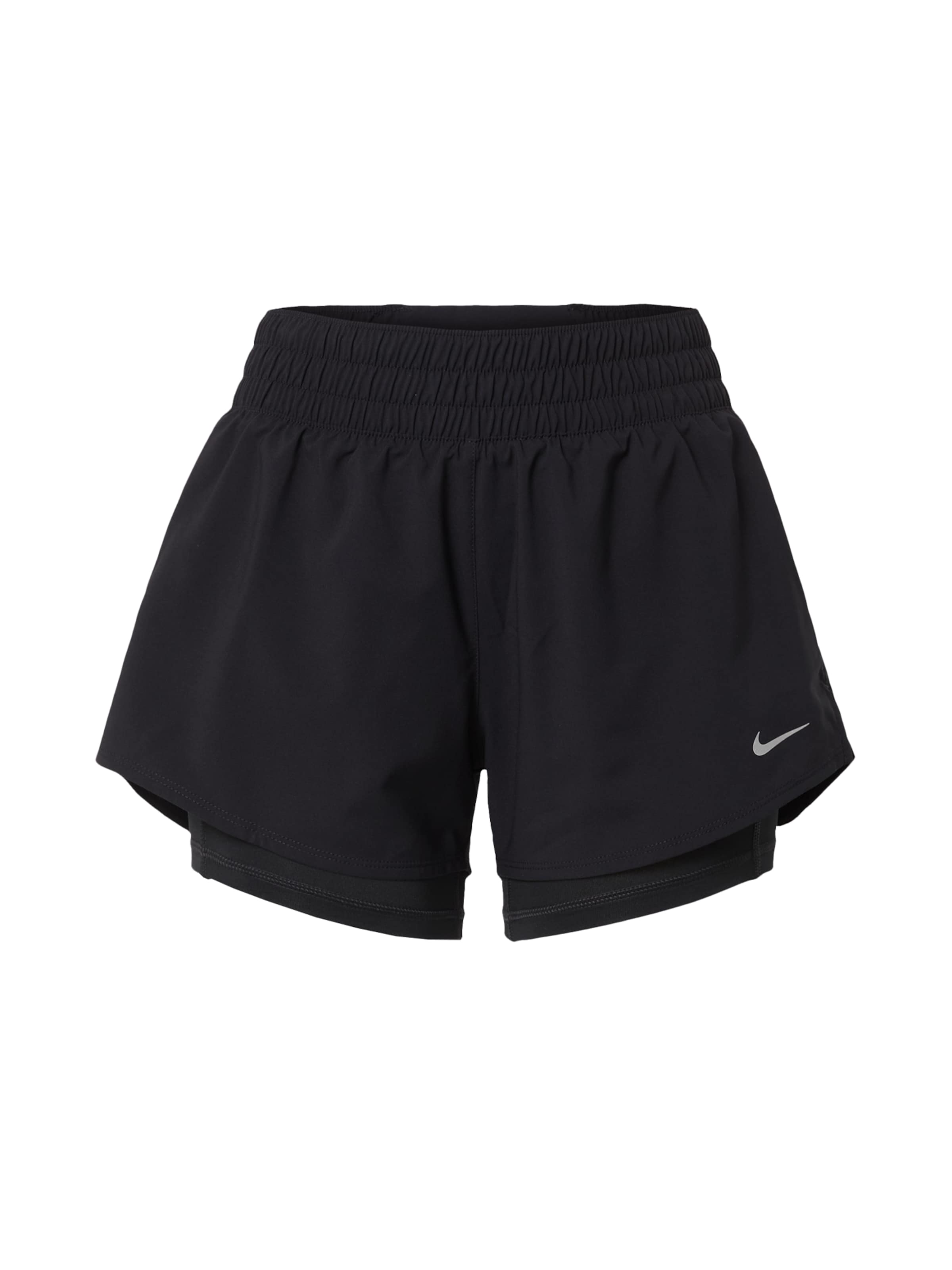 Pantaloni sport de la NIKE pe negru: față