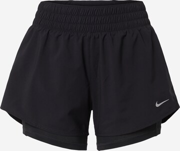 Regular Pantalon de sport NIKE en noir : devant