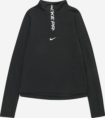 NIKE - Camiseta funcional en negro: frente