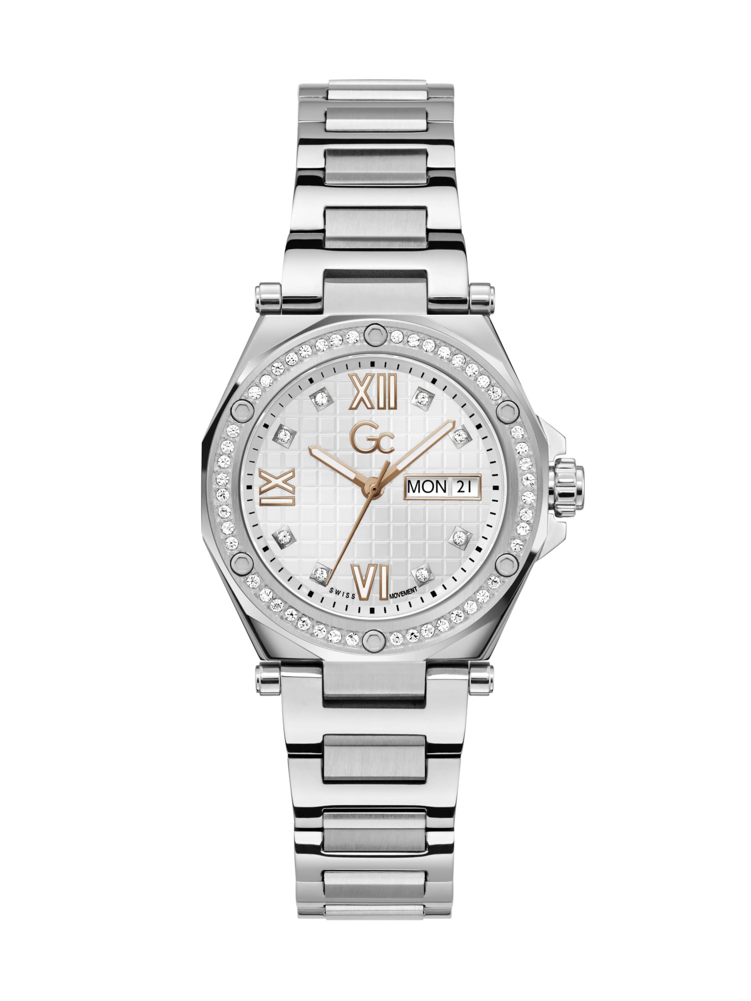 Gc Analoguhr 'Legacy Lady' in Silber: Vorderseite