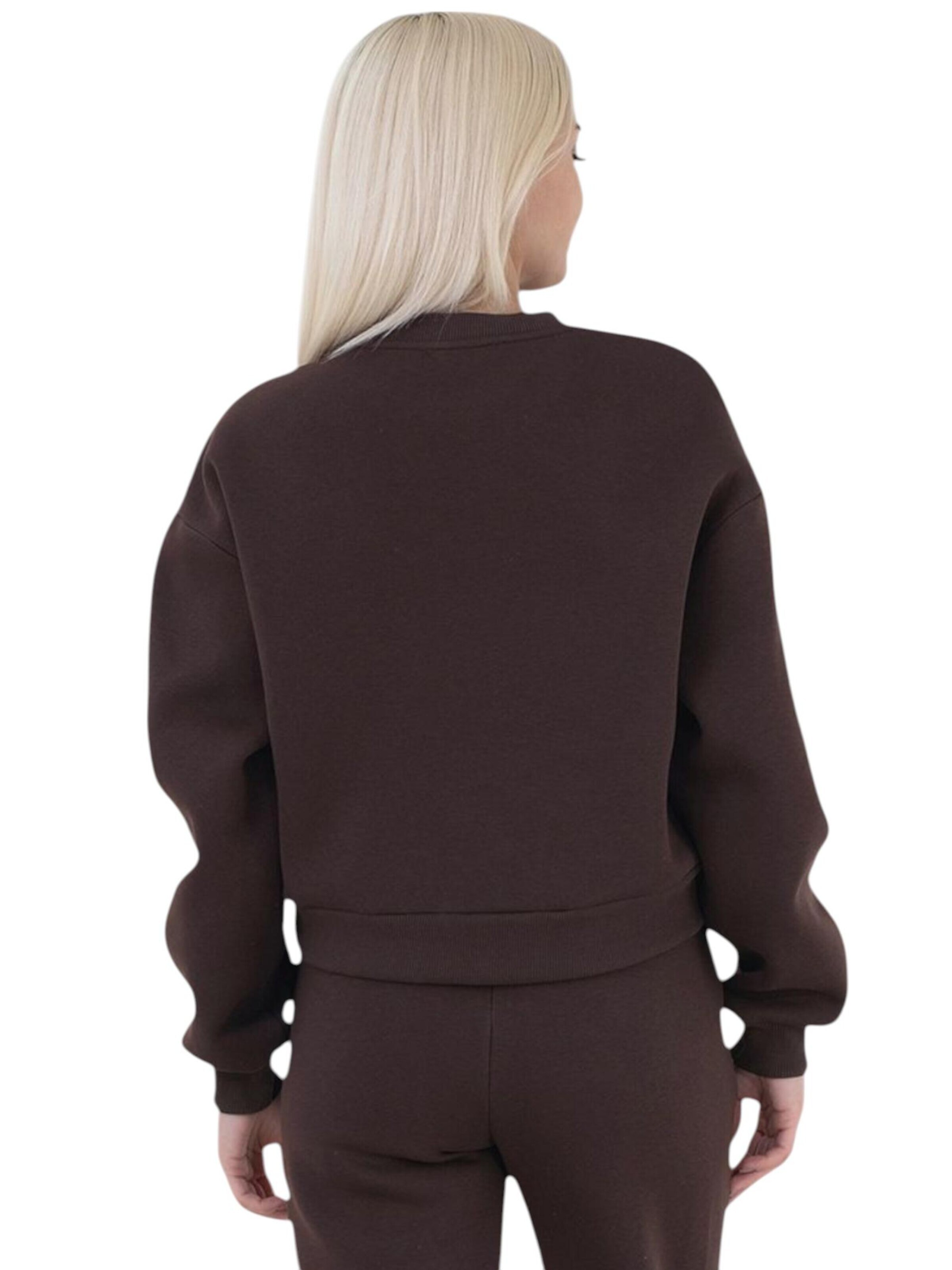 fashionshowcase Oversized Sweater 'CozyEssential Sweater' in Brown